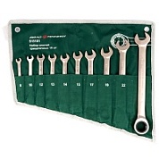 Набор ключей комбинированных трещеточных 10шт. (8-24 мм) планшет тетроновый (515101)