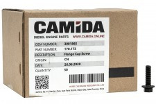 Болт (М6х20х1,0) КАМАЗ, ГАЗЕЛЬ, ВАЛДАЙ, ПАЗ дв. Cummins ISBe, ISF 3901865 (CAMIDA)