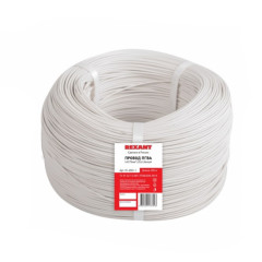 Провод ПГВА 1 х 1,00мм, БЕЛЫЙ REXANT (01-6521)