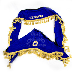 Ламбрекен лобового стекла + угол RENAULT (синий) к-т (7694)