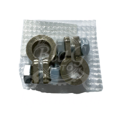 Клеммы АКБ ЕВРО латунь с зажимом, D=12 (к-т из 2-х)