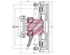 Вискомуфта вентилятора с электронным управлением MAN о.н. 51066300130 / М6100001 MARSHALL