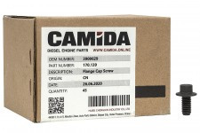 Болт (M8x16х1,25) КАМАЗ дв. Cummins ISBe 3900629 (воздуш. компрессор, картер маховика) (CAMIDA)